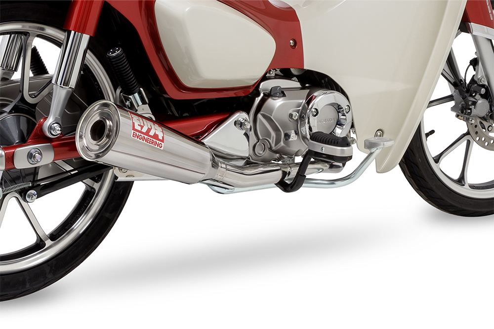Full Exhaust Megaphone Super Cub C125 2021-2023 / 2024- SUS Stainless Polish