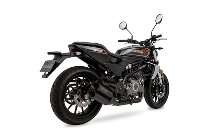 Slip-on Exhaust Cross Twin X350 2023- Black Heat-resistant Black Paint Harley