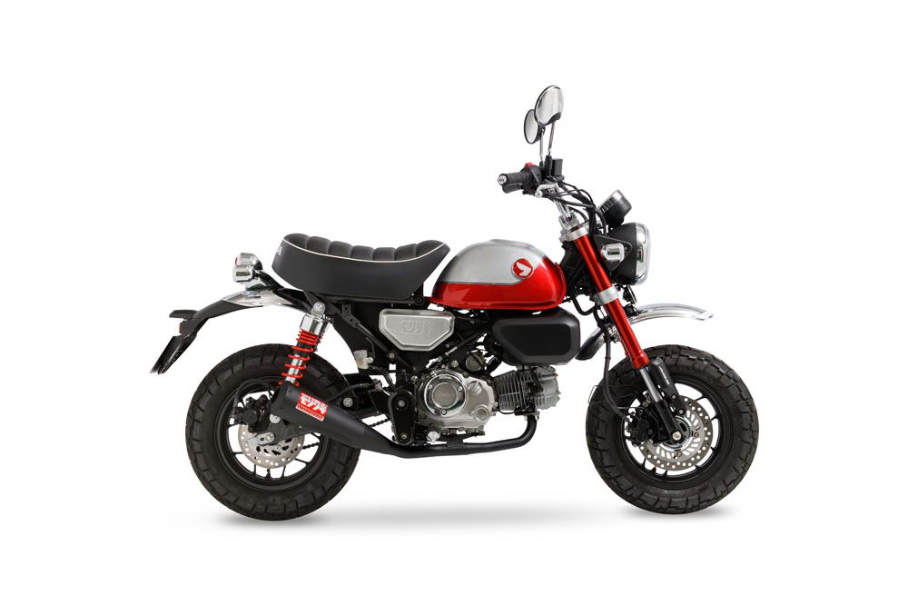 Full Exhaust Megaphone Monkey125 2022-2023 / 2024- Black Heat-Resistant Black Paint Monkey