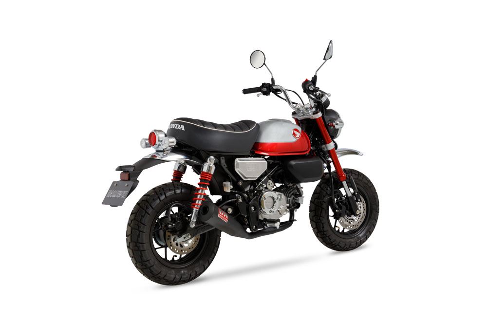 Full Exhaust Megaphone Monkey125 2022-2023 / 2024- Black Heat-Resistant Black Paint Monkey