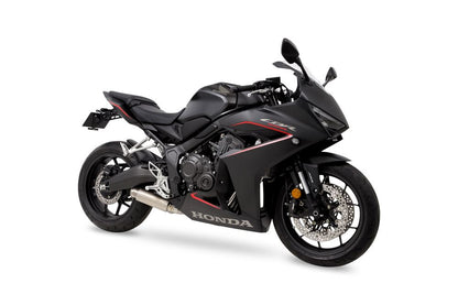Full Exhaust Cross Short Zero CBR650R / CB650R '19-22/23/24- SUS Polish/White Titanium