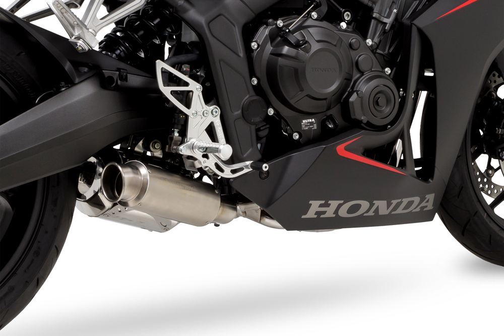Full Exhaust Cross Short Zero CBR650R / CB650R '19-22/23/24- SUS Polish/White Titanium
