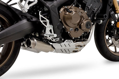 Full Exhaust Cross Short Zero CBR650R / CB650R '19-22/23/24- SUS Polish/White Titanium