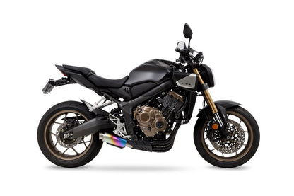 フルエキゾースト クロスショートゼロ CBR650R / CB650R 2019-22/23/24- ブラック耐熱黒塗装/アノダイズドチタニウム
