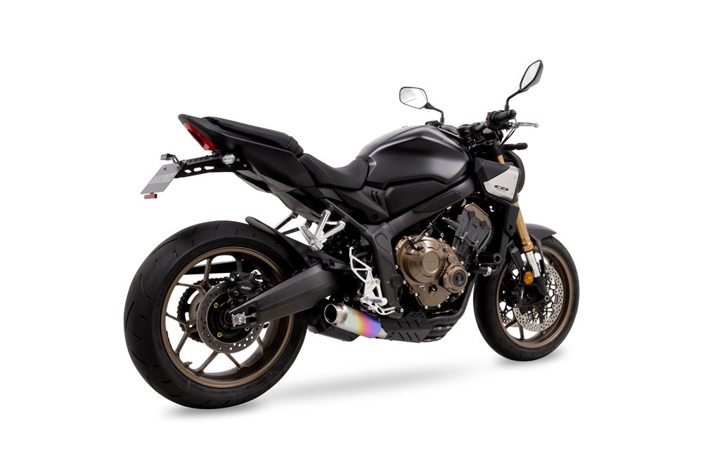 フルエキゾースト クロスショートゼロ CBR650R / CB650R 2019-22/23/24- ブラック耐熱黒塗装/アノダイズドチタニウム