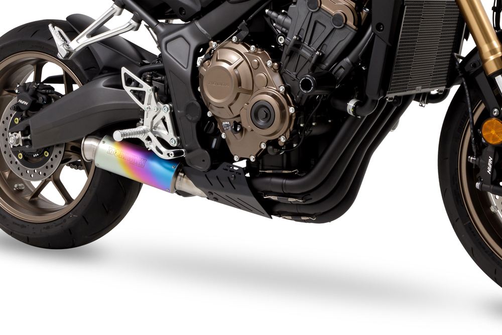 フルエキゾースト クロスショートゼロ CBR650R / CB650R 2019-22/23/24- ブラック耐熱黒塗装/アノダイズドチタニウム