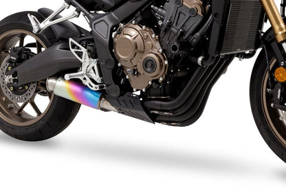 フルエキゾースト クロスショートゼロ CBR650R / CB650R 2019-22/23/24- ブラック耐熱黒塗装/アノダイズドチタニウム