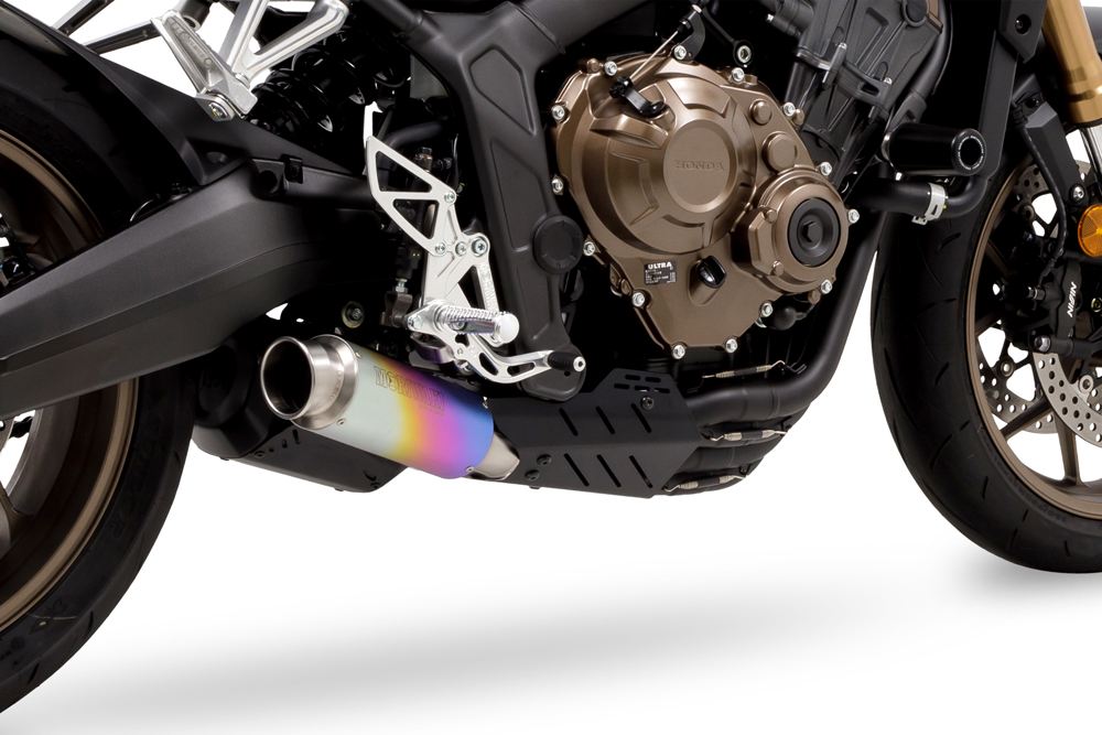 フルエキゾースト クロスショートゼロ CBR650R / CB650R 2019-22/23/24- ブラック耐熱黒塗装/アノダイズドチタニウム