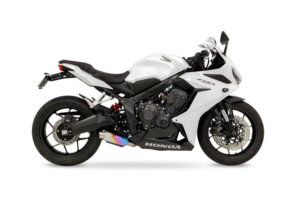 フルエキゾースト クロスショートゼロ CBR650R / CB650R 2019-22/23/24- ブラック耐熱黒塗装/アノダイズドチタニウム