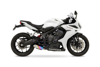 フルエキゾースト クロスショートゼロ CBR650R / CB650R 2019-22/23/24- ブラック耐熱黒塗装/アノダイズドチタニウム