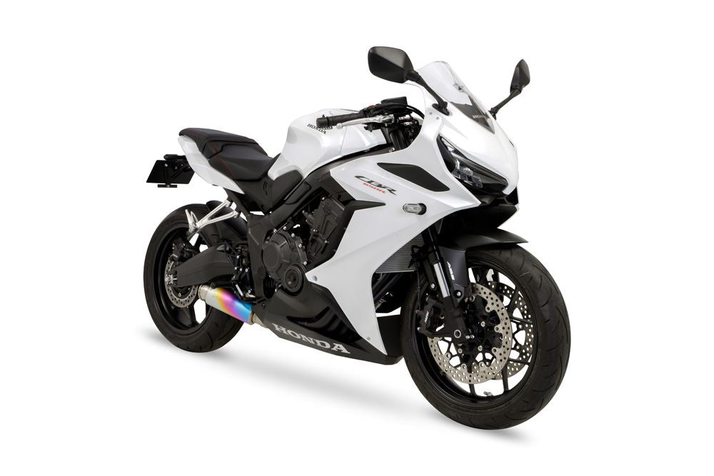 フルエキゾースト クロスショートゼロ CBR650R / CB650R 2019-22/23/24- ブラック耐熱黒塗装/アノダイズドチタニウム