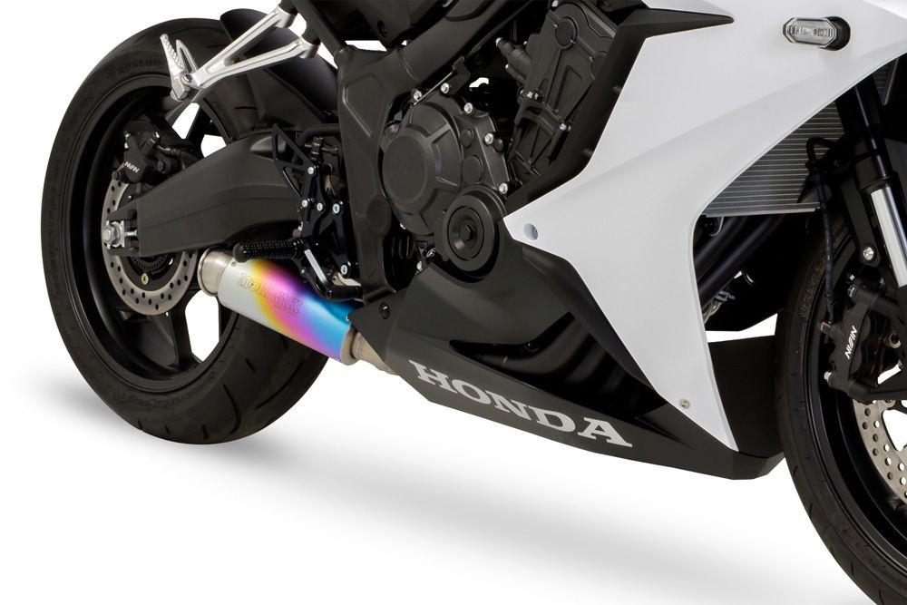 フルエキゾースト クロスショートゼロ CBR650R / CB650R 2019-22/23/24- ブラック耐熱黒塗装/アノダイズドチタニウム