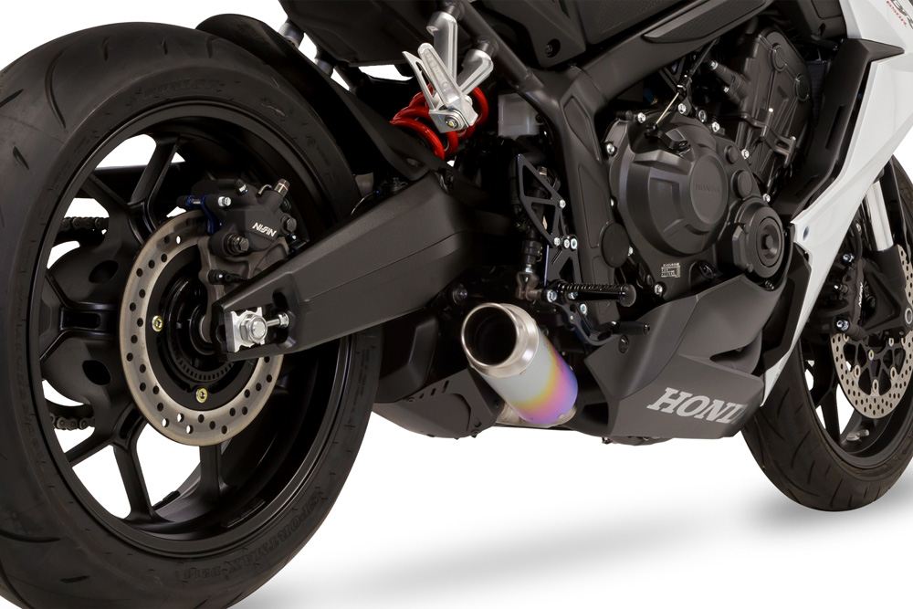 フルエキゾースト クロスショートゼロ CBR650R / CB650R 2019-22/23/24- ブラック耐熱黒塗装/アノダイズドチタニウム