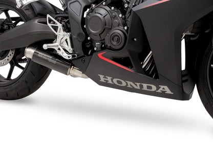 Full Exhaust Cross Short Zero CBR650R/CB650R 2019-2022/2023/2024- SUS Polish/Black Pearl Kai Black Gloss