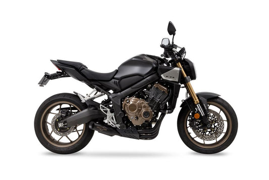 Full Exhaust Cross Short 19CB650R BLACK Heat-Resistant Black Paint