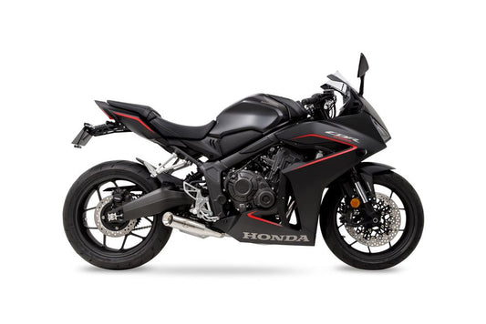 Full Exhaust Cross Short BLACK CBR650R CB650R SUS Stainless Polish
