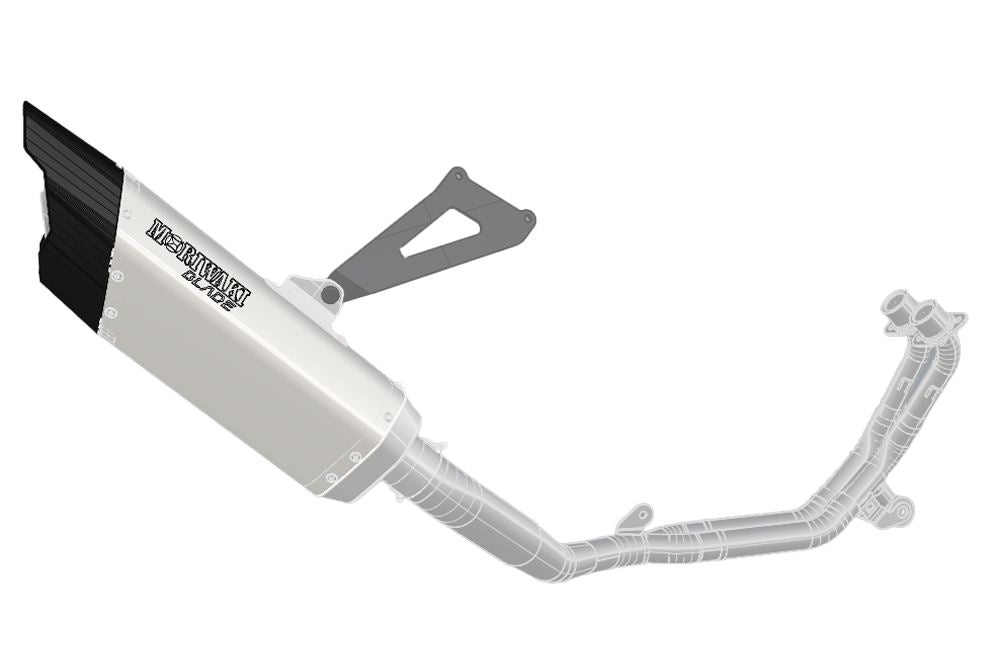 Full Exhaust Racing Blade CBR250RR 17-19/20-22/23 White Titanium