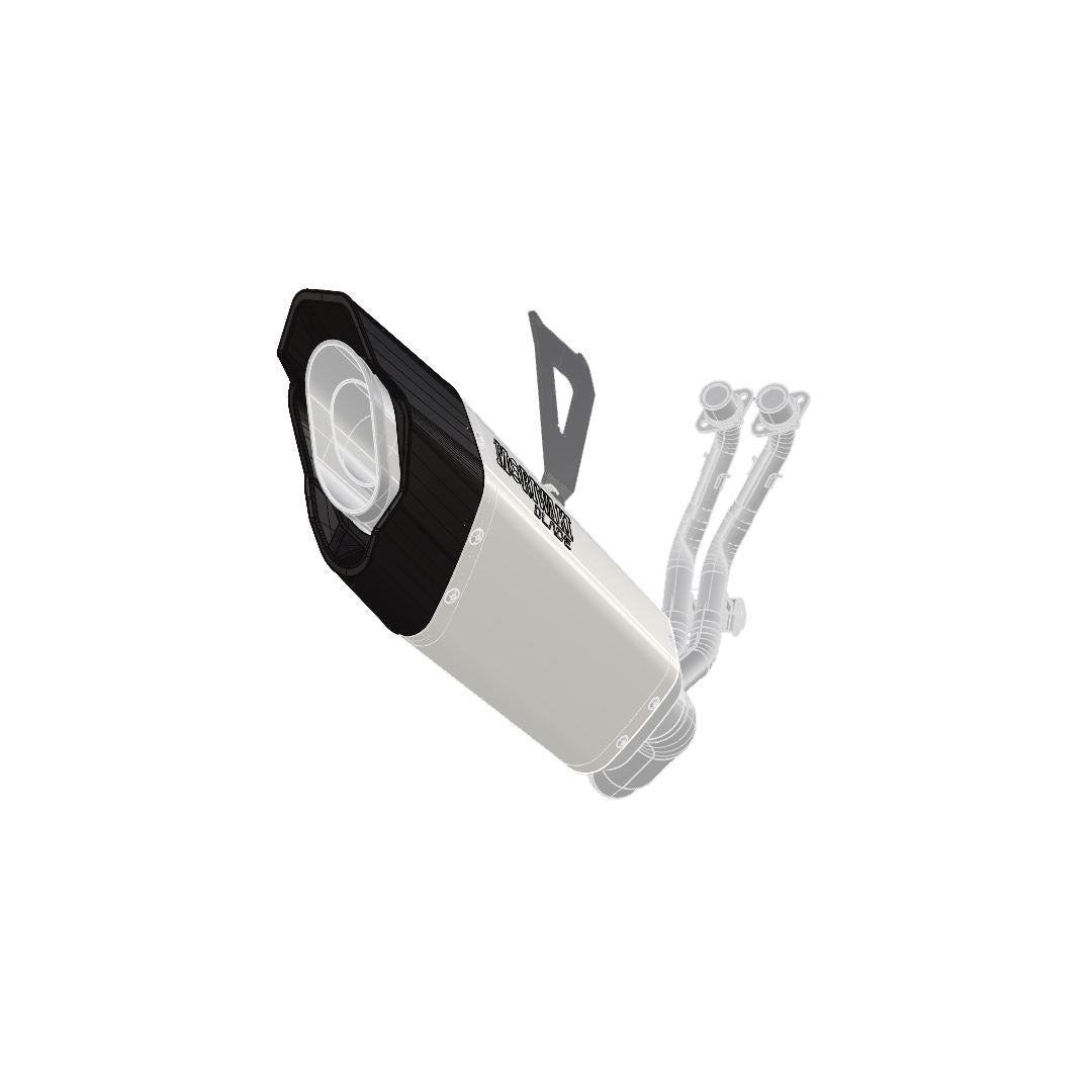 Full Exhaust Racing Blade CBR250RR 17-19/20-22/23 White Titanium