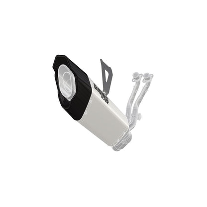 Full Exhaust Racing Blade CBR250RR 17-19/20-22/23 White Titanium