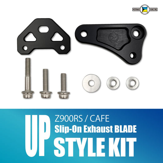 Blade Slip-on Upstyle Kit Z900RS 2018-2022/ 2023- Black Anodized 180g Cafe