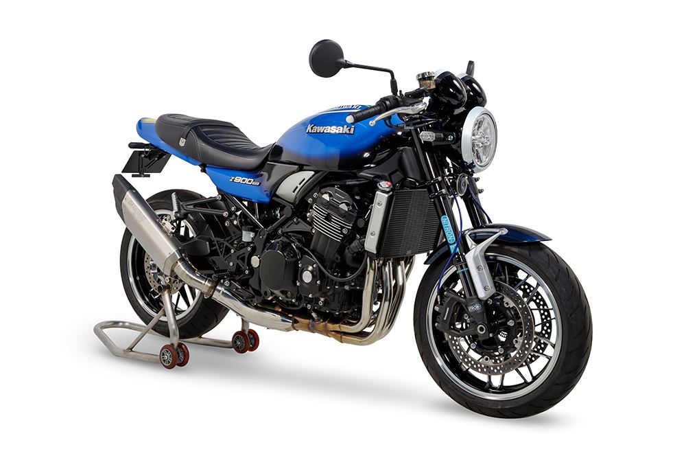 Blade Slip-on Upstyle Kit Z900RS 2018-2022/ 2023- Black Anodized 180g Cafe