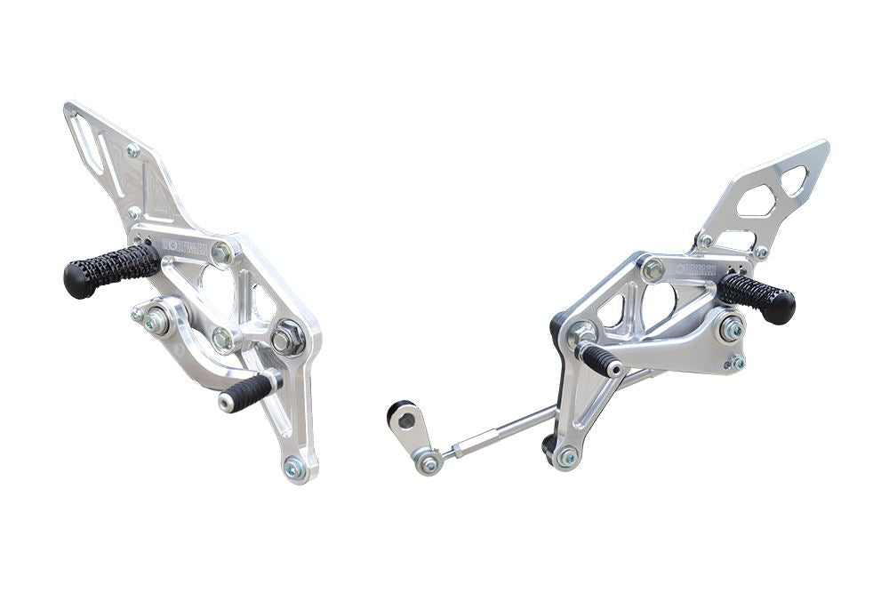 Rear Sets Kit 24GROM Racing Spec 3 GROM 2021-23/ 2024- Silver Anodized 1 Set GROM