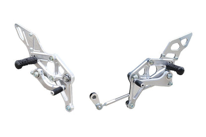 Rear Sets Kit 24GROM Racing Spec 3 GROM 2021-23/ 2024- Silver Anodized 1 Set GROM