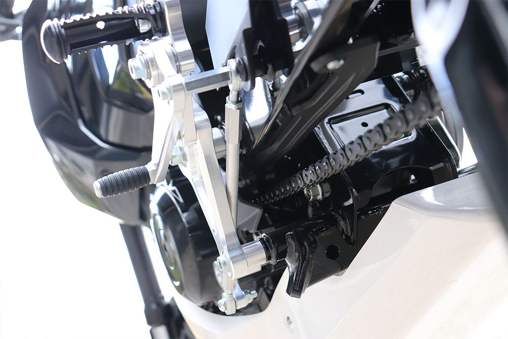 Rear Sets Kit 24GROM Racing Spec 3 GROM 2021-23/ 2024- Silver Anodized 1 Set GROM