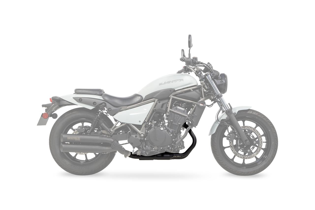 Front Pipe BLACK ELIMINATOR 2023- Black Heat-Resistant Black Paint Eliminator