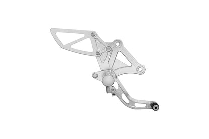 Rear Sets Kit SV CBR650R/CB650R 2019-20/ 2021-22/ 2023/ 2024 Silver Anodized 1 Set