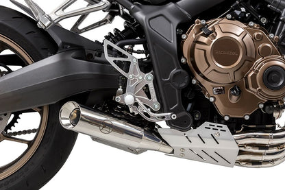 Rear Sets Kit SV CBR650R/CB650R 2019-20/ 2021-22/ 2023/ 2024 Silver Anodized 1 Set