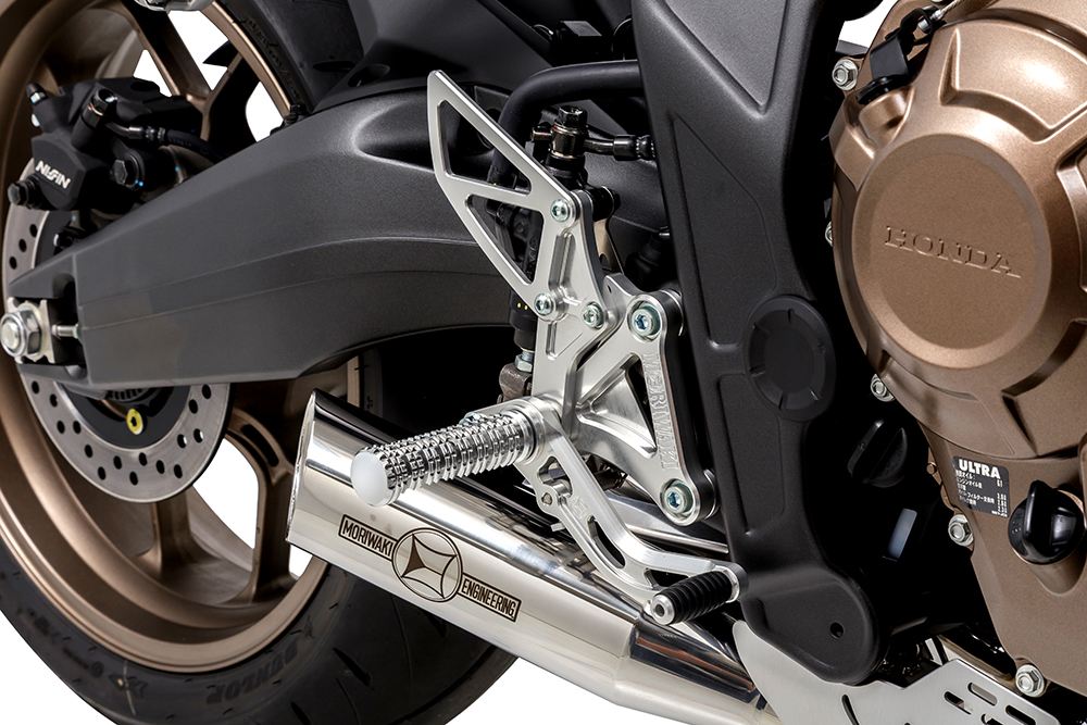 Rear Sets Kit SV CBR650R/CB650R 2019-20/ 2021-22/ 2023/ 2024 Silver Anodized 1 Set