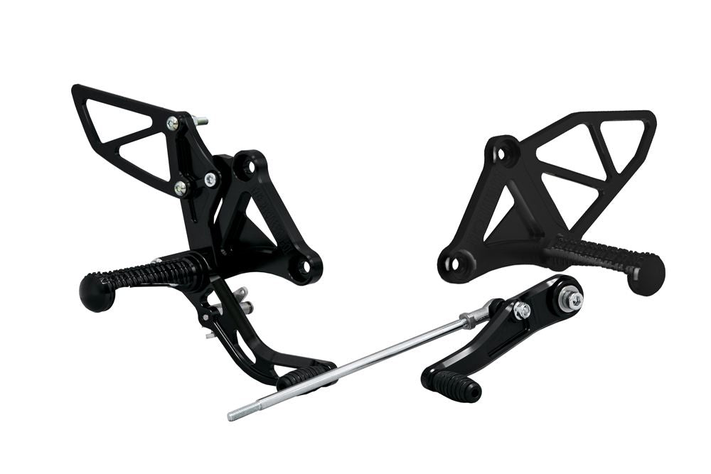 Rearset Kit, BLACK, 19CBR650R, Black Anodized, 1 Set