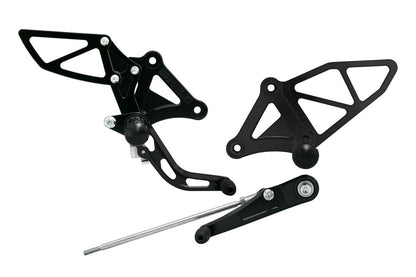 Rearset Kit, BLACK, 19CBR650R, Black Anodized, 1 Set