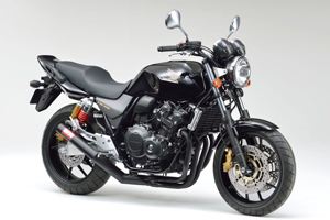 Full Exhaust One-Piece Black CB400SF/SB H-V REVO 08-17 Black Heat-Resistant Black