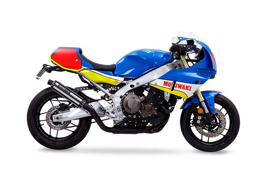 Full Exhaust System Foresight XSR900GP Raw Aluminum + Heat-Resistant Black Paint