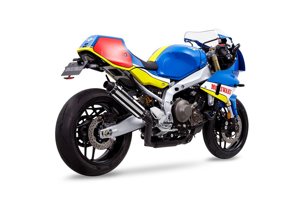 Full Exhaust System Foresight XSR900GP Raw Aluminum + Heat-Resistant Black Paint