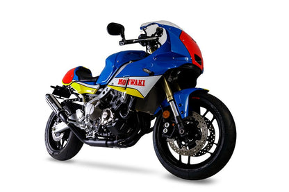 Full Exhaust System Foresight XSR900GP Raw Aluminum + Heat-Resistant Black Paint