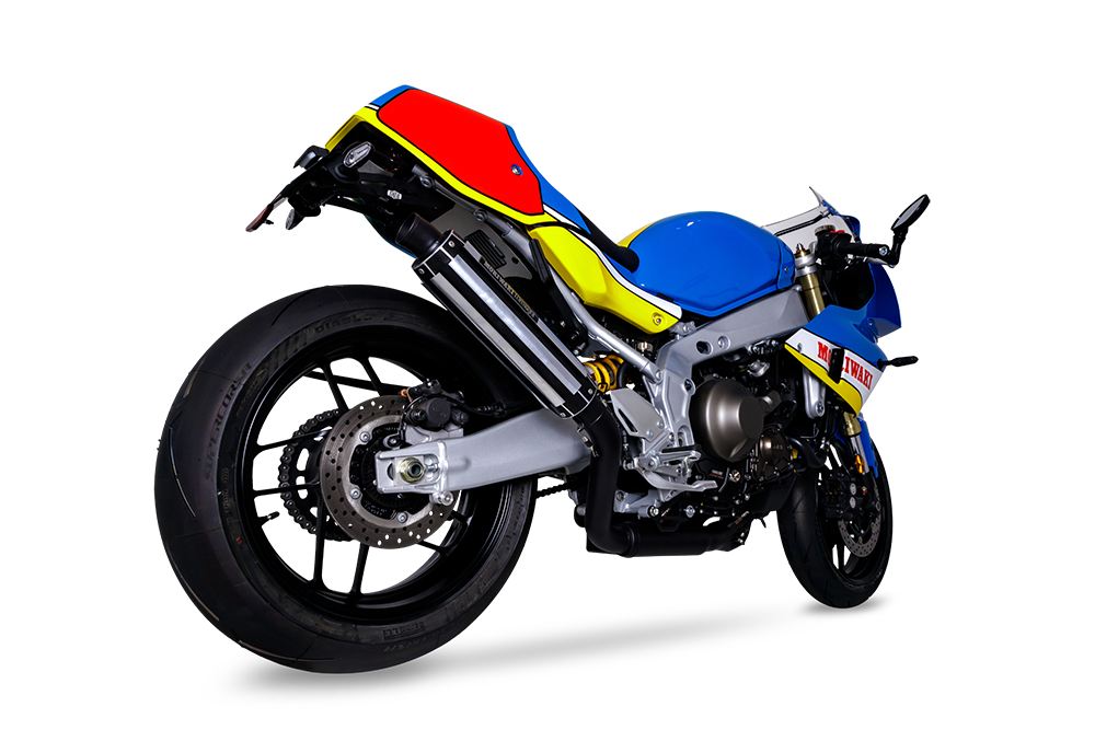 Full Exhaust System Foresight XSR900GP Raw Aluminum + Heat-Resistant Black Paint
