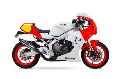 Full Exhaust System Foresight XSR900GP Raw Aluminum + Heat-Resistant Black Paint
