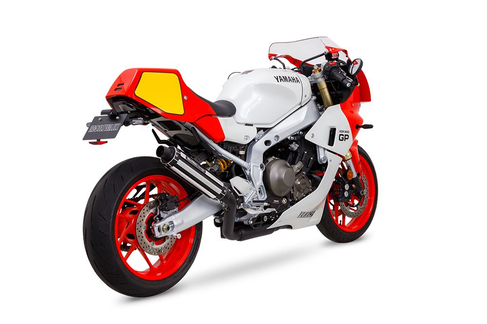 Full Exhaust System Foresight XSR900GP Raw Aluminum + Heat-Resistant Black Paint