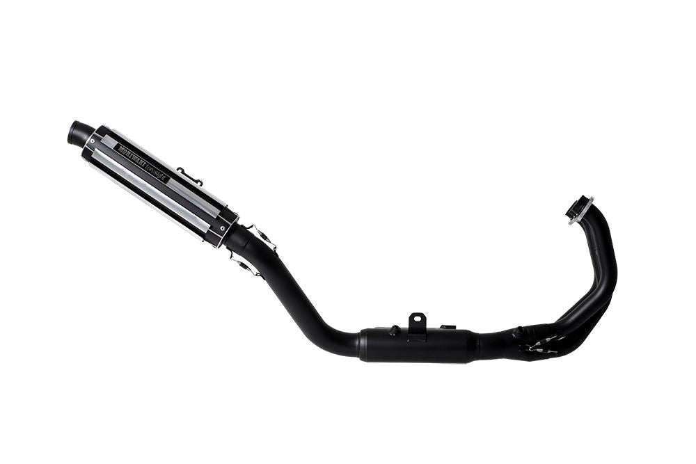 Full Exhaust System Foresight XSR900GP Raw Aluminum + Heat-Resistant Black Paint