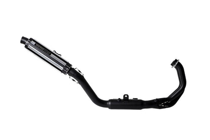 Full Exhaust System Foresight XSR900GP Raw Aluminum + Heat-Resistant Black Paint