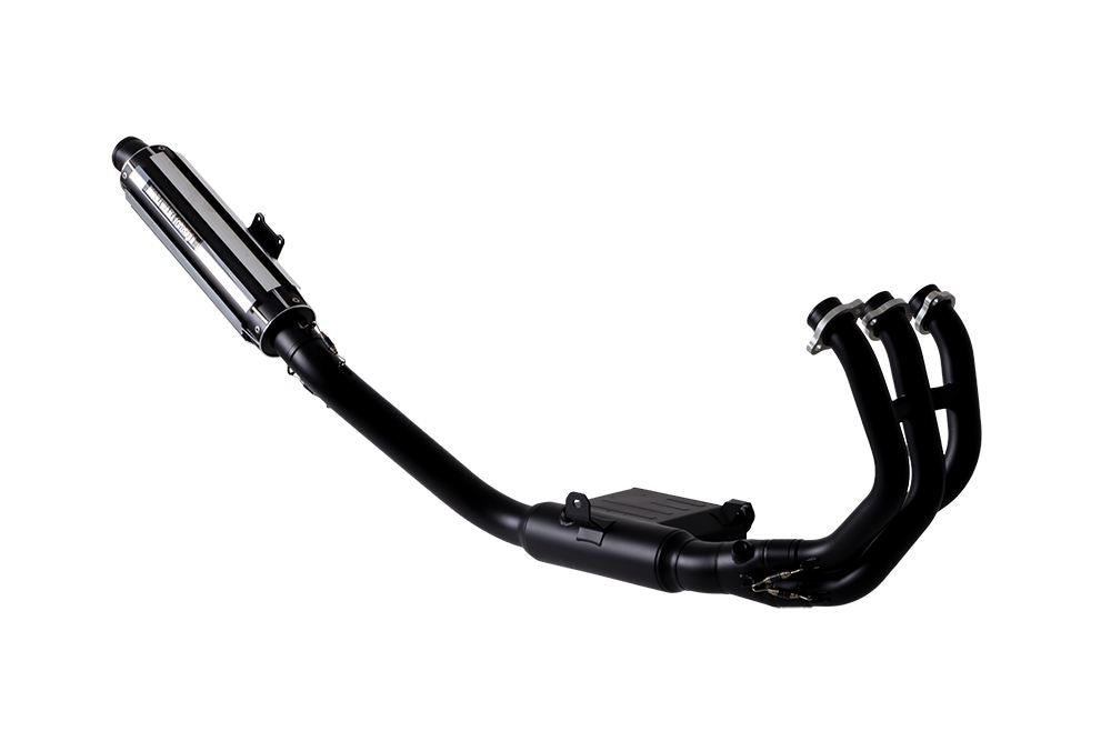 Full Exhaust System Foresight XSR900GP Raw Aluminum + Heat-Resistant Black Paint