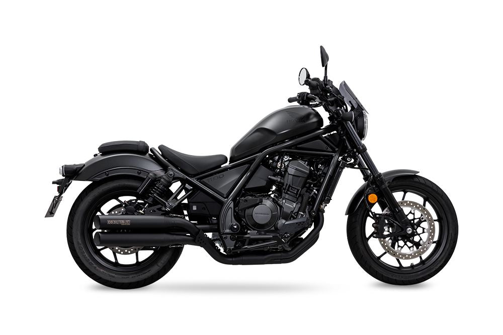 Full Exhaust Cross Twin Rebel 1100 Black Heat-Resistant Black Paint Rebel