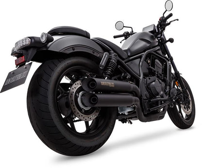 Full Exhaust Cross Twin Rebel 1100 Black Heat-Resistant Black Paint Rebel