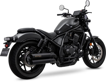 Full Exhaust Cross Twin Rebel 1100 Black Heat-Resistant Black Paint Rebel