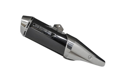 Slip-On Exhaust MX NC750X NC750X DCT 21-24/25- Black Pearl-Kai/Gloss Black