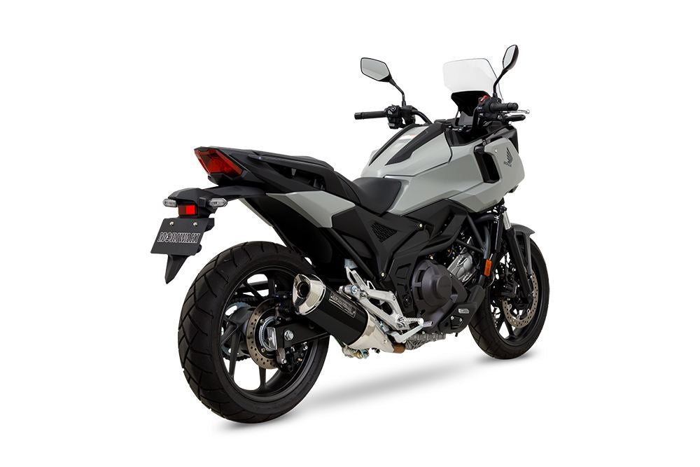 Slip-On Exhaust MX NC750X NC750X DCT 21-24/25- Black Pearl-Kai/Gloss Black