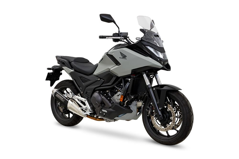 Slip-On Exhaust MX NC750X NC750X DCT 21-24/25- Black Pearl-Kai/Gloss Black